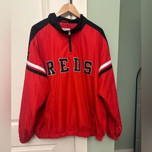 Cincinnati Reds baseball pullover quarter zip jacket Size XXL